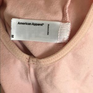 American apparel baby pink bodysuit